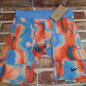 Nike Men's Athletic Shorts - Blue and Orange